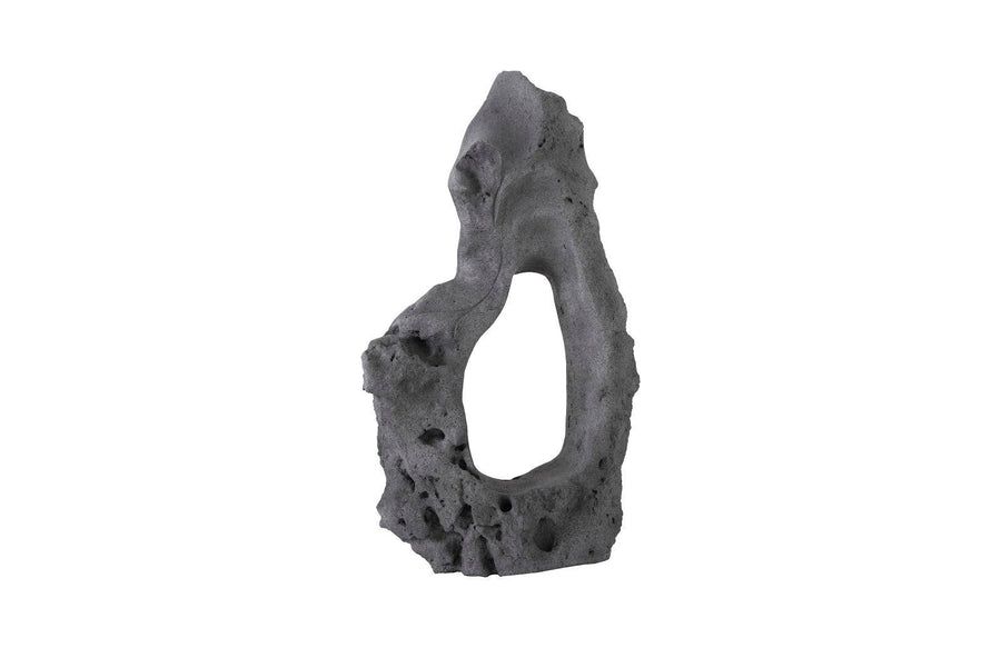 Colossal Charcoal Stone Cast Stone Sculpture - Maison Vogue