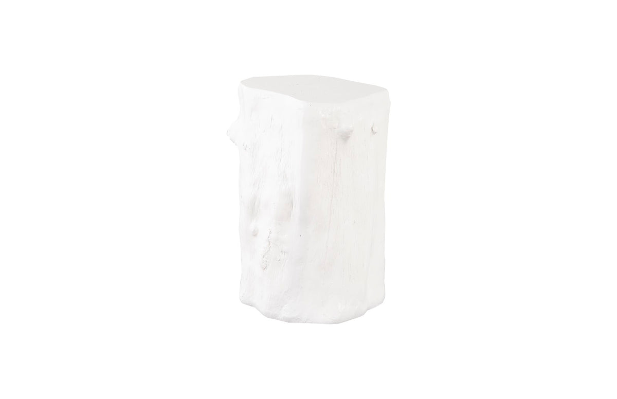 Log Stool, Gel Coat White, SM