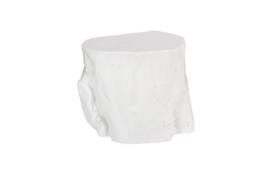 Log Stool, Gel Coat White, LG
