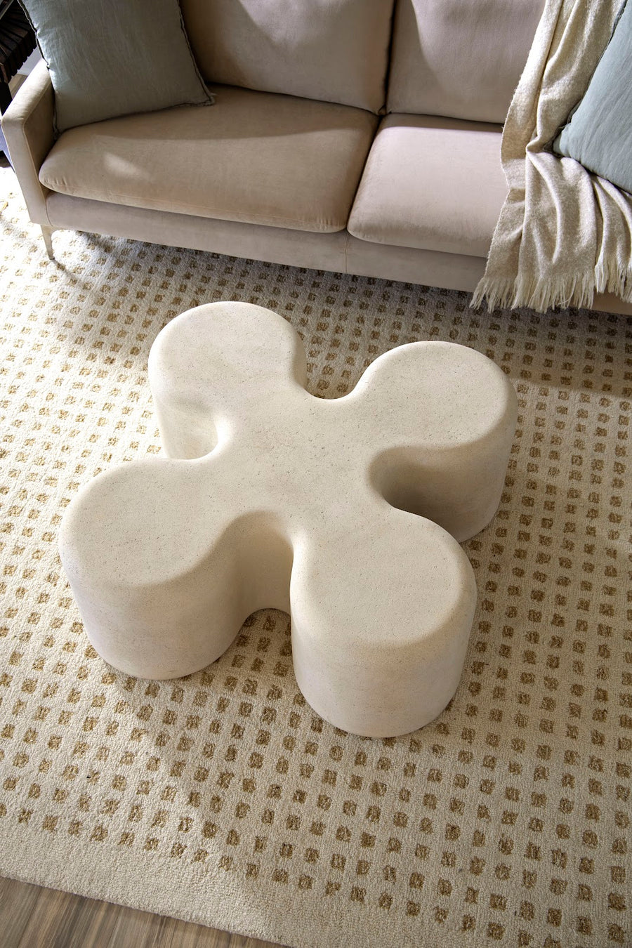 Clover Coffee Table Roman Stone