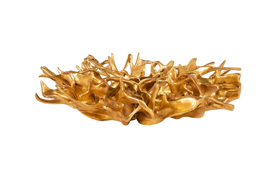 Cast Root Coffee Table, Gold Leaf, With 82