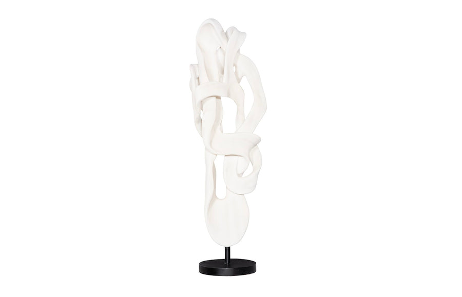 Cast Dancing Sculpture, Saute, Faux Bleached