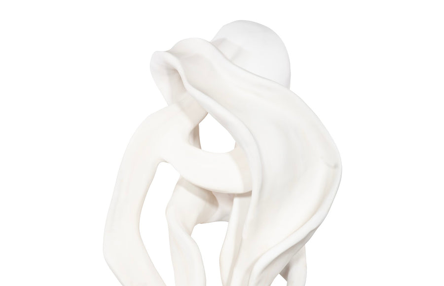 Cast Dancing Sculpture, Saute, Faux Bleached