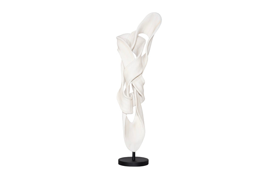 Cast Dancing Sculpture, Releve, Faux Bleached