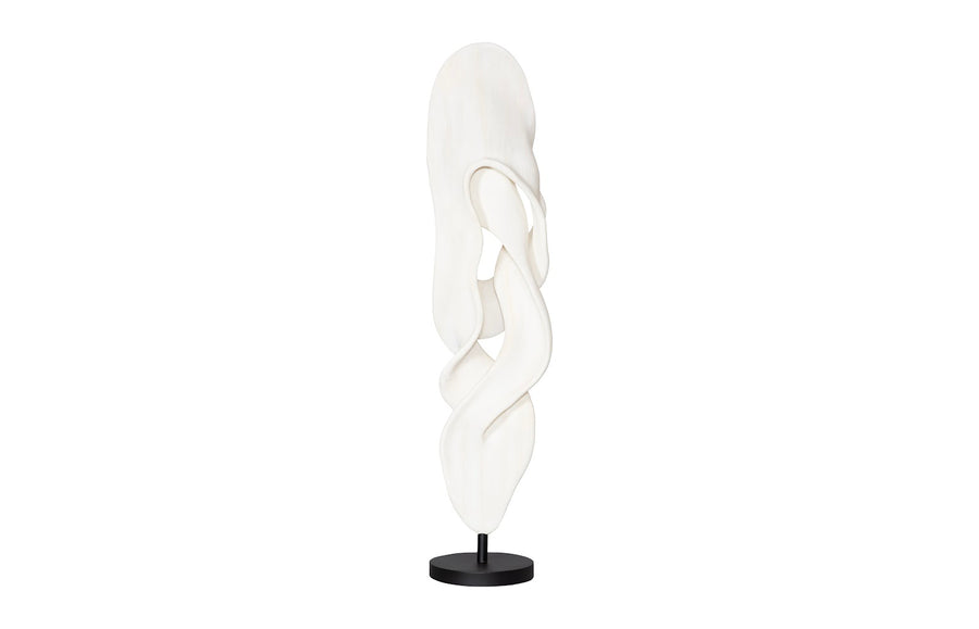 Cast Dancing Sculpture, Glissade, Faux Bleached