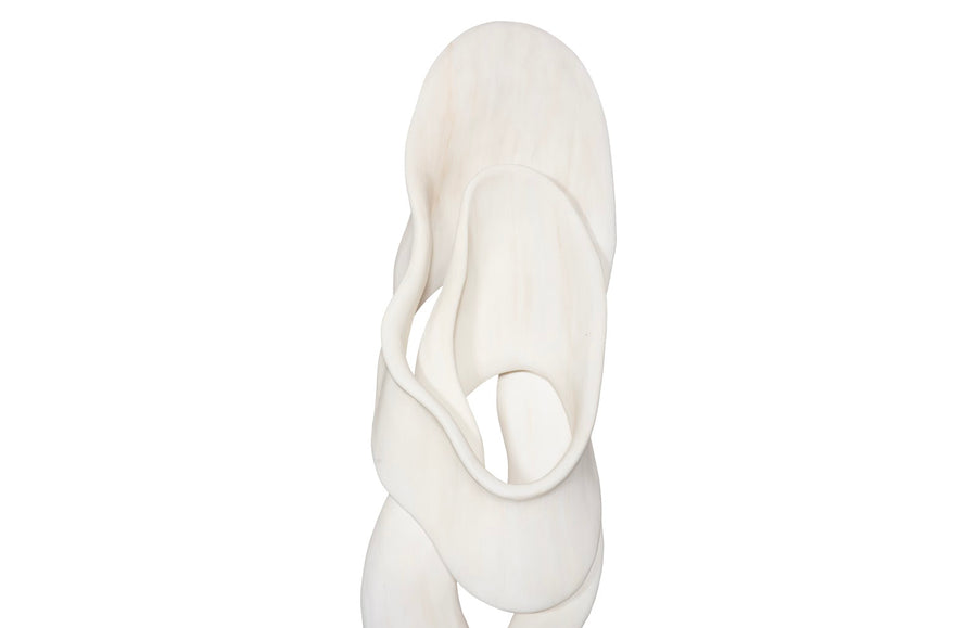 Cast Dancing Sculpture, Glissade, Faux Bleached