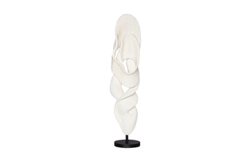 Cast Dancing Sculpture, Glissade, Faux Bleached