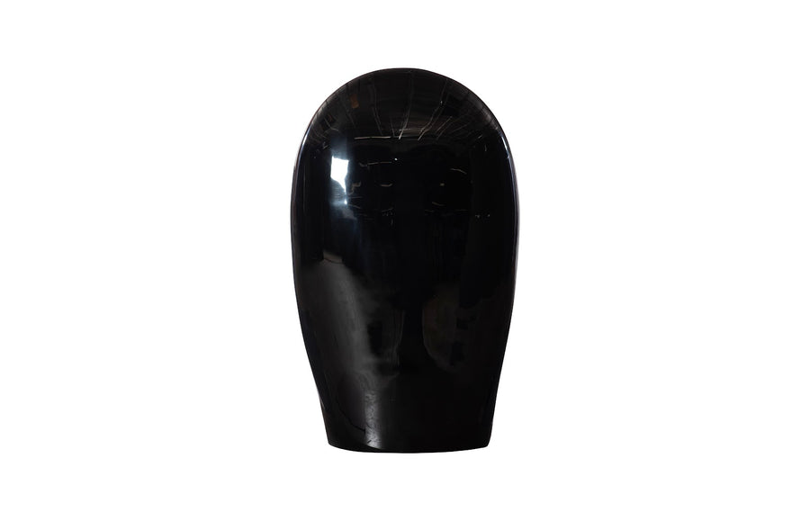 Emerging Face Sculpture, Gel Coat Black, Small