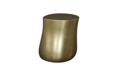 Mellow Side Table, Polished Brass
