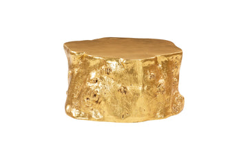 Log Coffee Table Gold Leaf