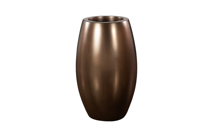 Elonga Planter Polished Bronze, SM