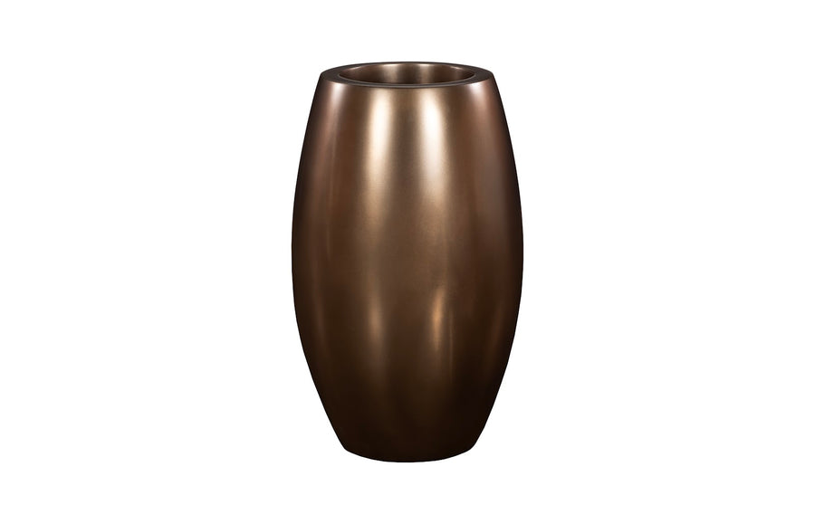 Elonga Planter Polished Bronze, SM