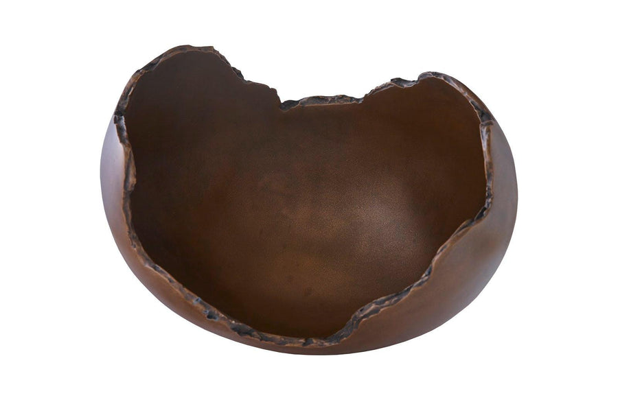 Burled Bowl Resin, Bronze Finish - Maison Vogue