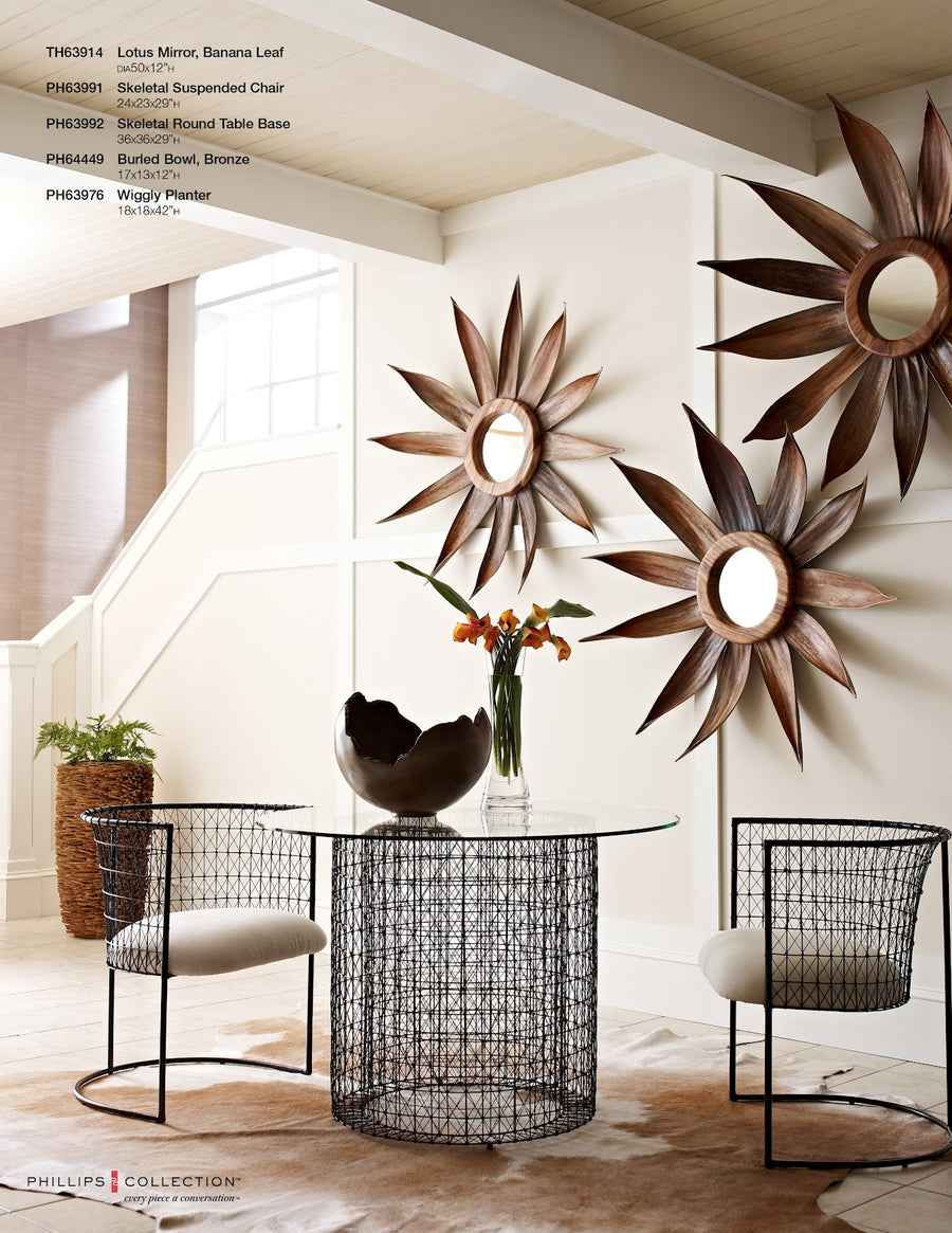 Burled Bowl Resin, Bronze Finish