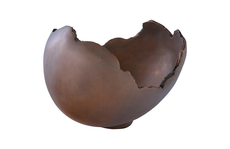 Burled Bowl Resin, Bronze Finish - Maison Vogue