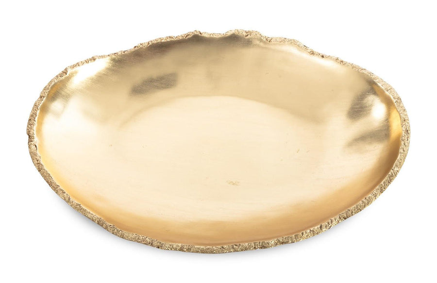 Broken Egg Bowl, White and Gold Leaf Extra Large - Maison Vogue