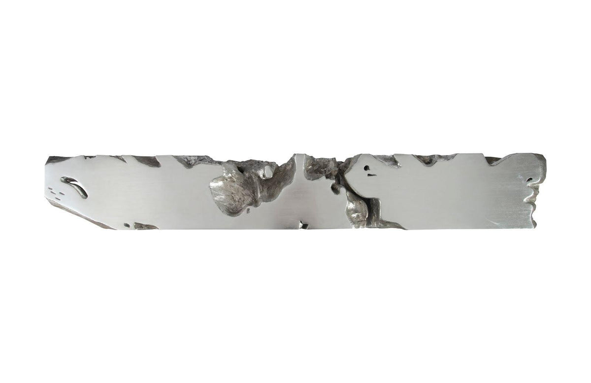 Freeform Console Table Silver Leaf, Extra Large - Maison Vogue