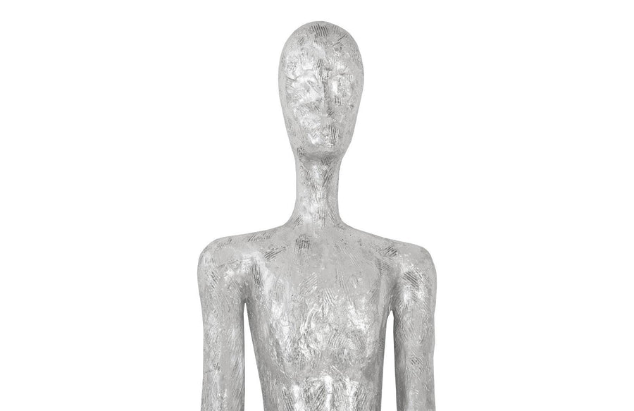 Lloyd Wall Sculpture Resin, Silver Leaf - Maison Vogue