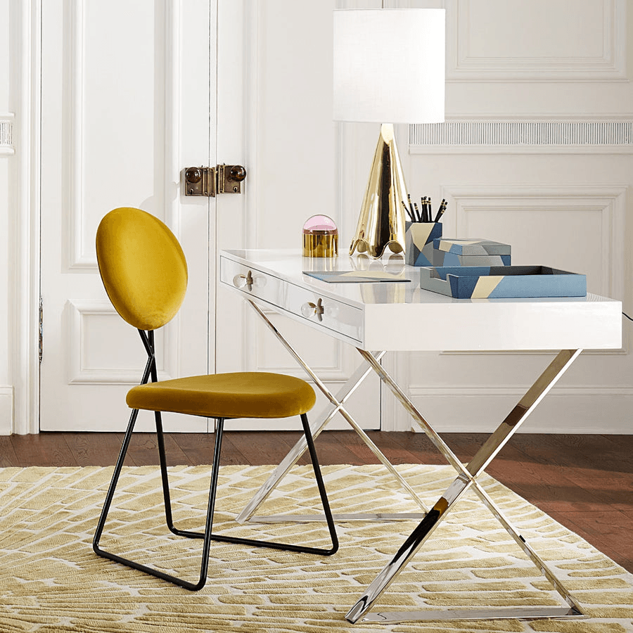 Brass Ripple Table Lamp - Maison Vogue