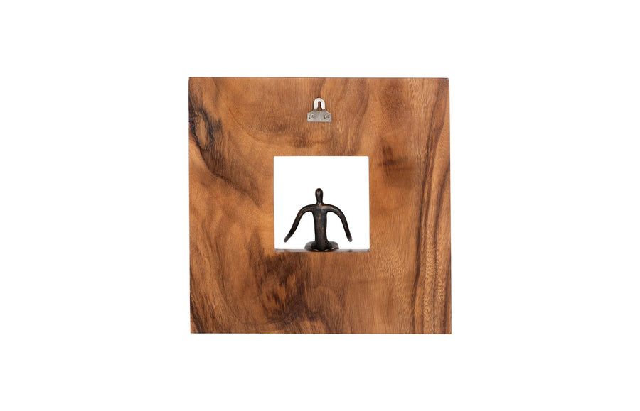 Sitting Figure Square Wall Decor