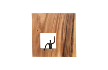 Leaning Figure Square Wall Decor