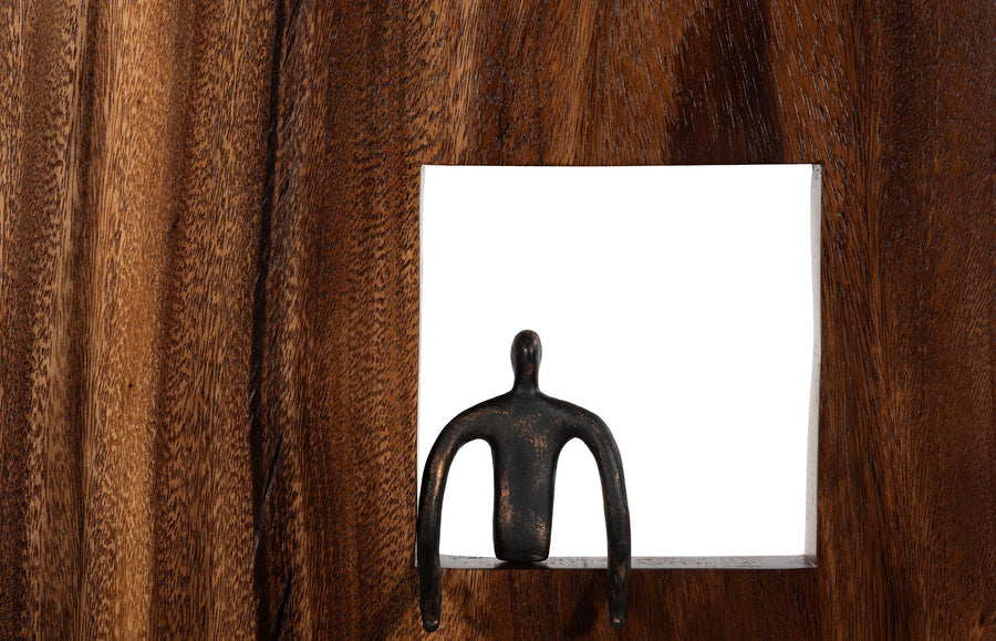 Gesturing Figure Square Wall Decor