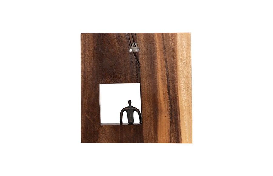 Gesturing Figure Square Wall Decor