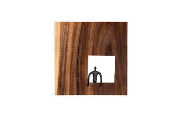 Gesturing Figure Square Wall Decor