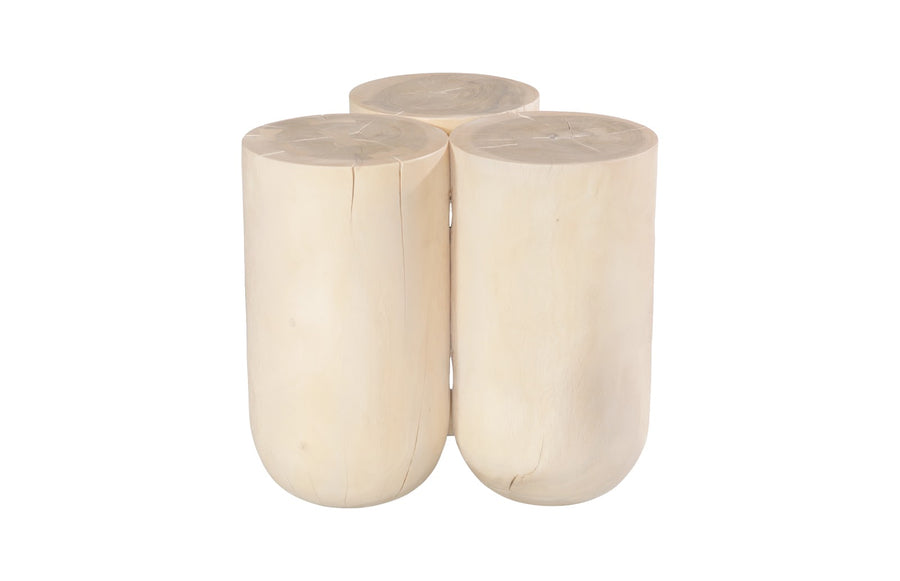 Triflora Side Table, Bleached, Small