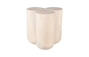 Triflora Side Table, Bleached, Large