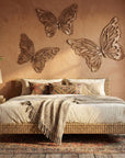 Butterfly Wall Art, SM, Copper/Black, Metal