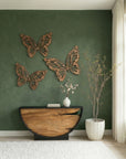 Butterfly Wall Art, SM, Copper/Black, Metal
