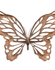 Butterfly Wall Art, SM, Copper/Black, Metal