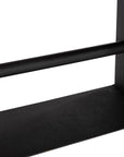 Iron Frame Bar Table, Chamcha Wood, Natural