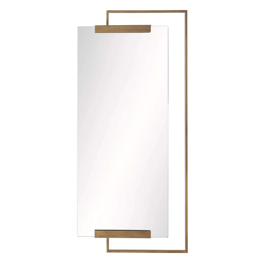 Princeton Mirror-Antique Brass