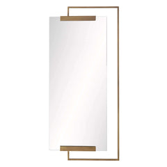 Princeton Mirror-Antique Brass