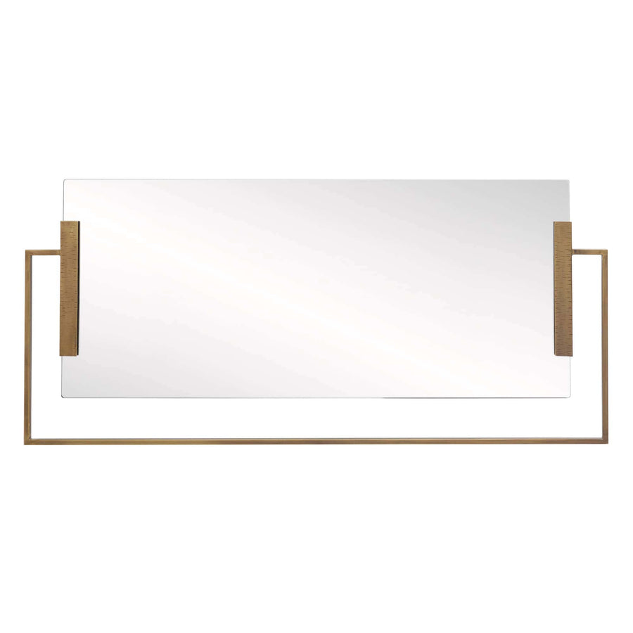 Princeton Mirror-Antique Brass
