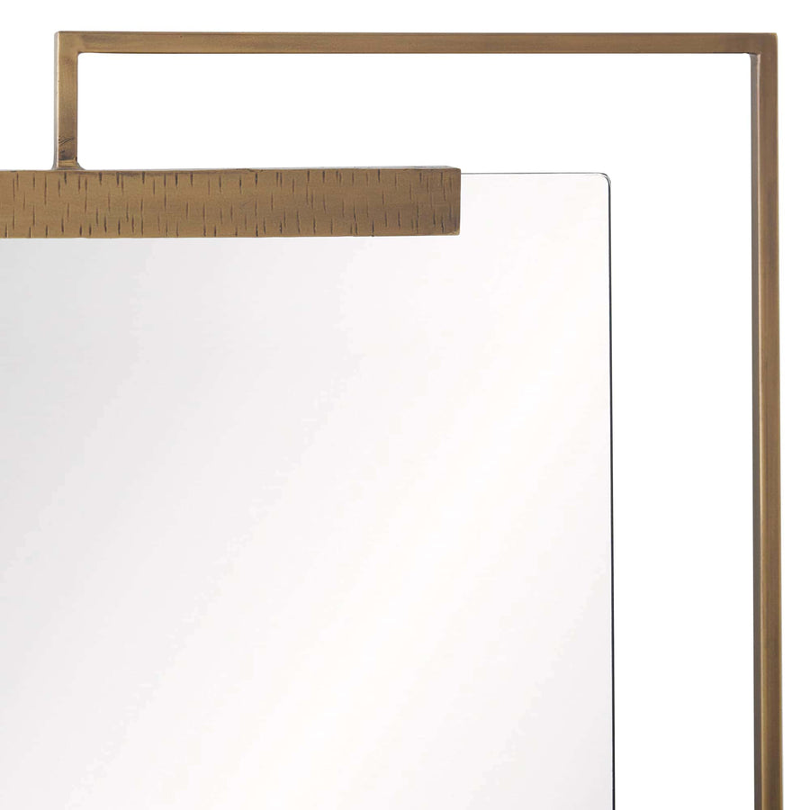 Princeton Mirror-Antique Brass