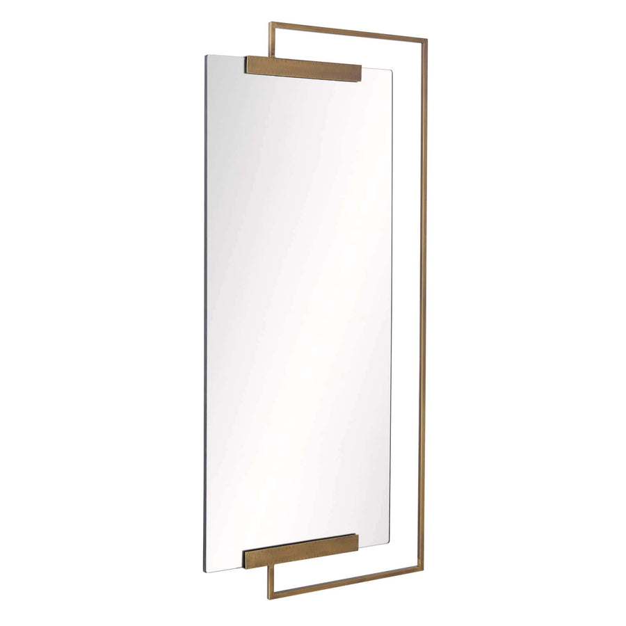 Princeton Mirror-Antique Brass