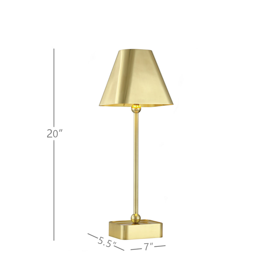 Gadabout Brass Cordless Table Lamp