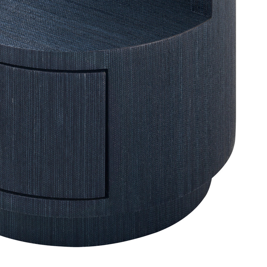 Aaron 2-Drawer End Table, Selvage Blue