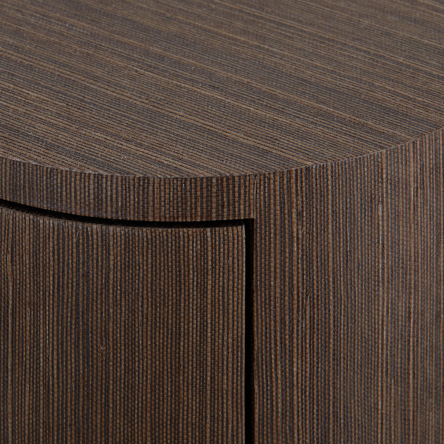 Aaron 2-Drawer End Table, Warm Chocolate
