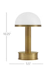 Promenade Brass Cordless Table Lamp