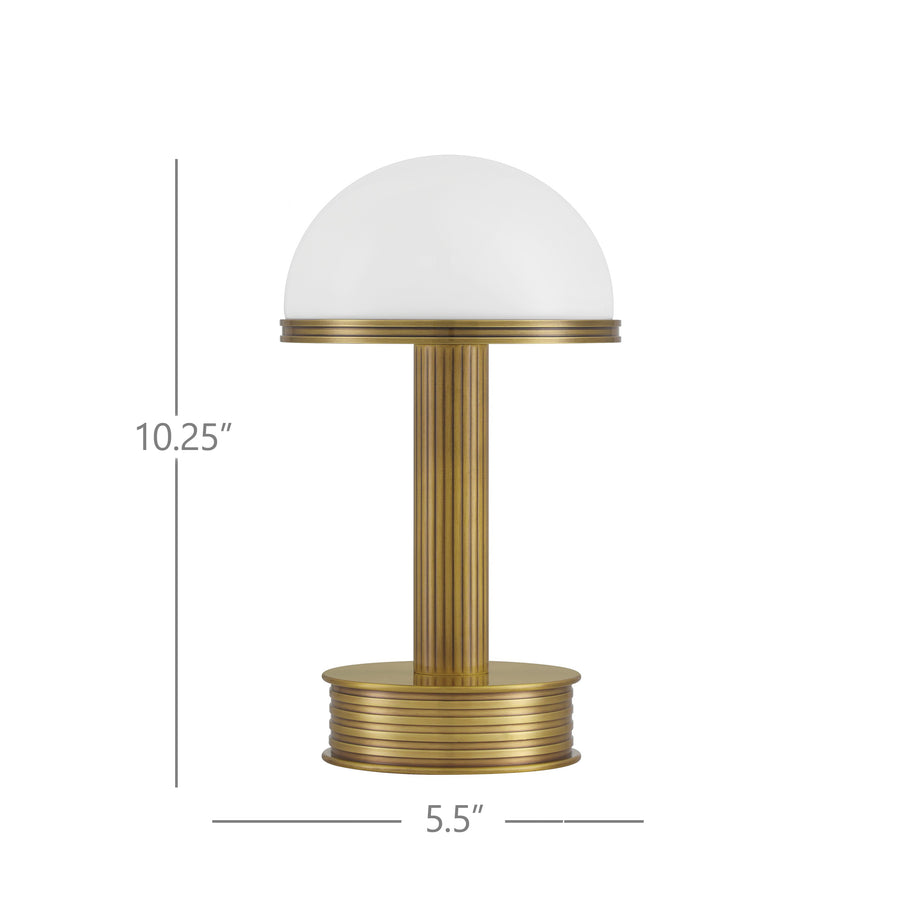 Promenade Brass Cordless Table Lamp