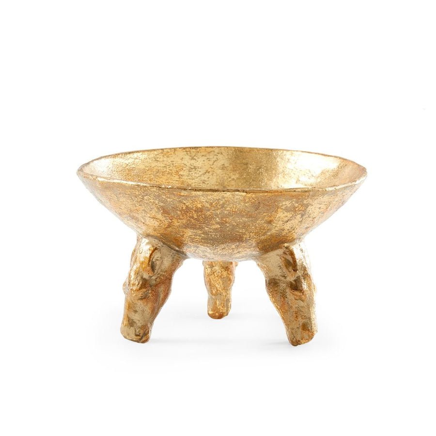 Akai Medium Bowl, Gold Leaf