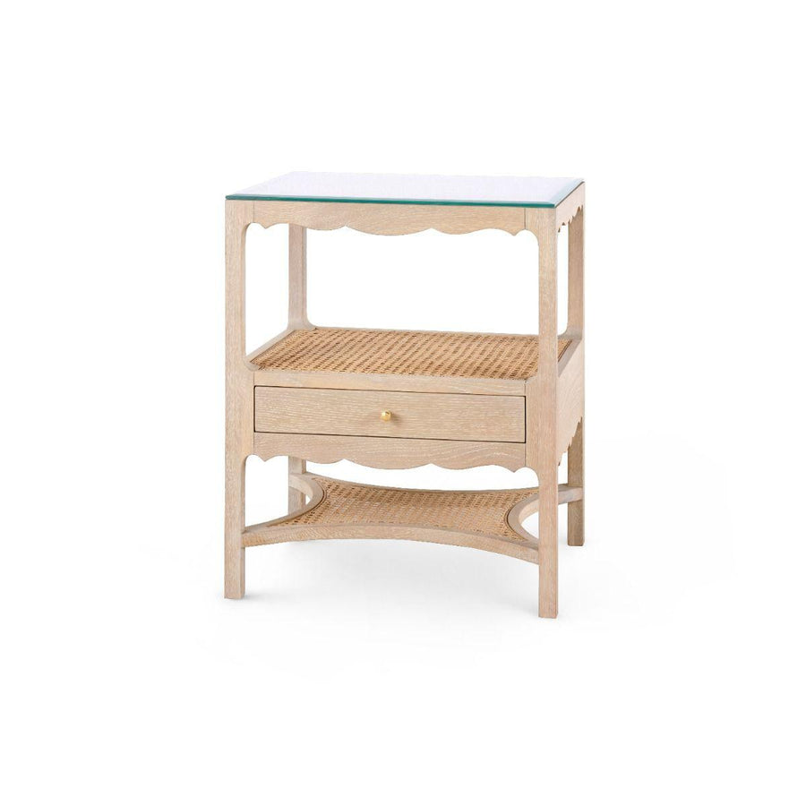 Arianna 1-Drawer Side Table, Sand - Maison Vogue