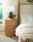 Atlas 2-Drawer Side Table, Soft Glow Oak
