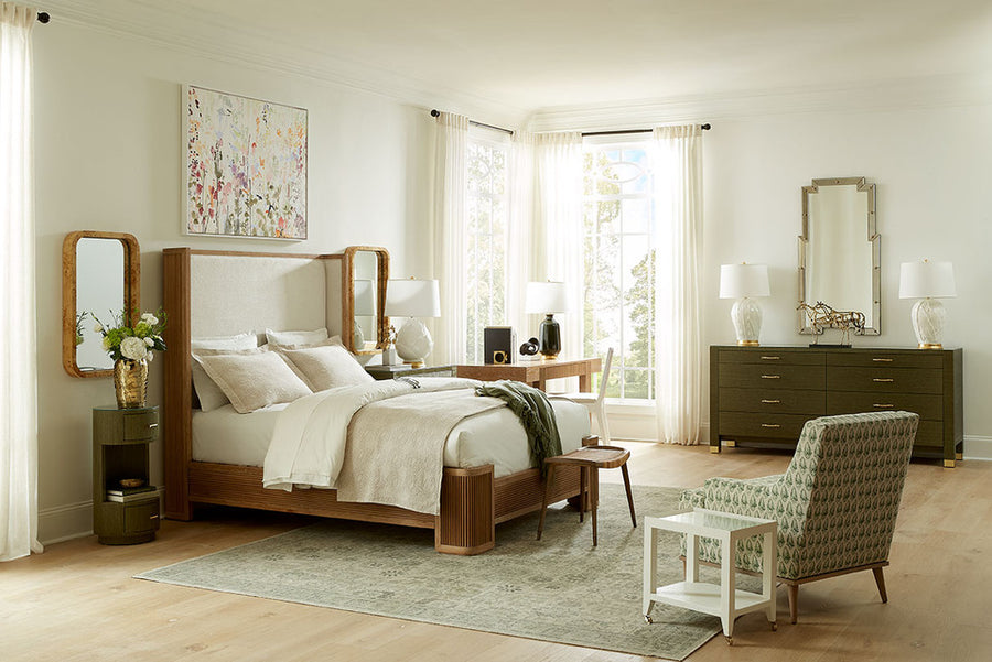 Atlas Queen Bed, Soft Glow Oak