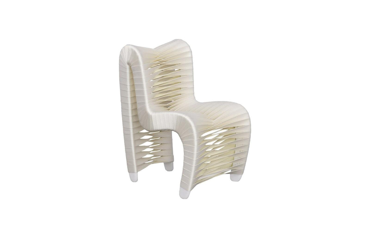 Seat Belt Chair Kid Sized, White - Maison Vogue