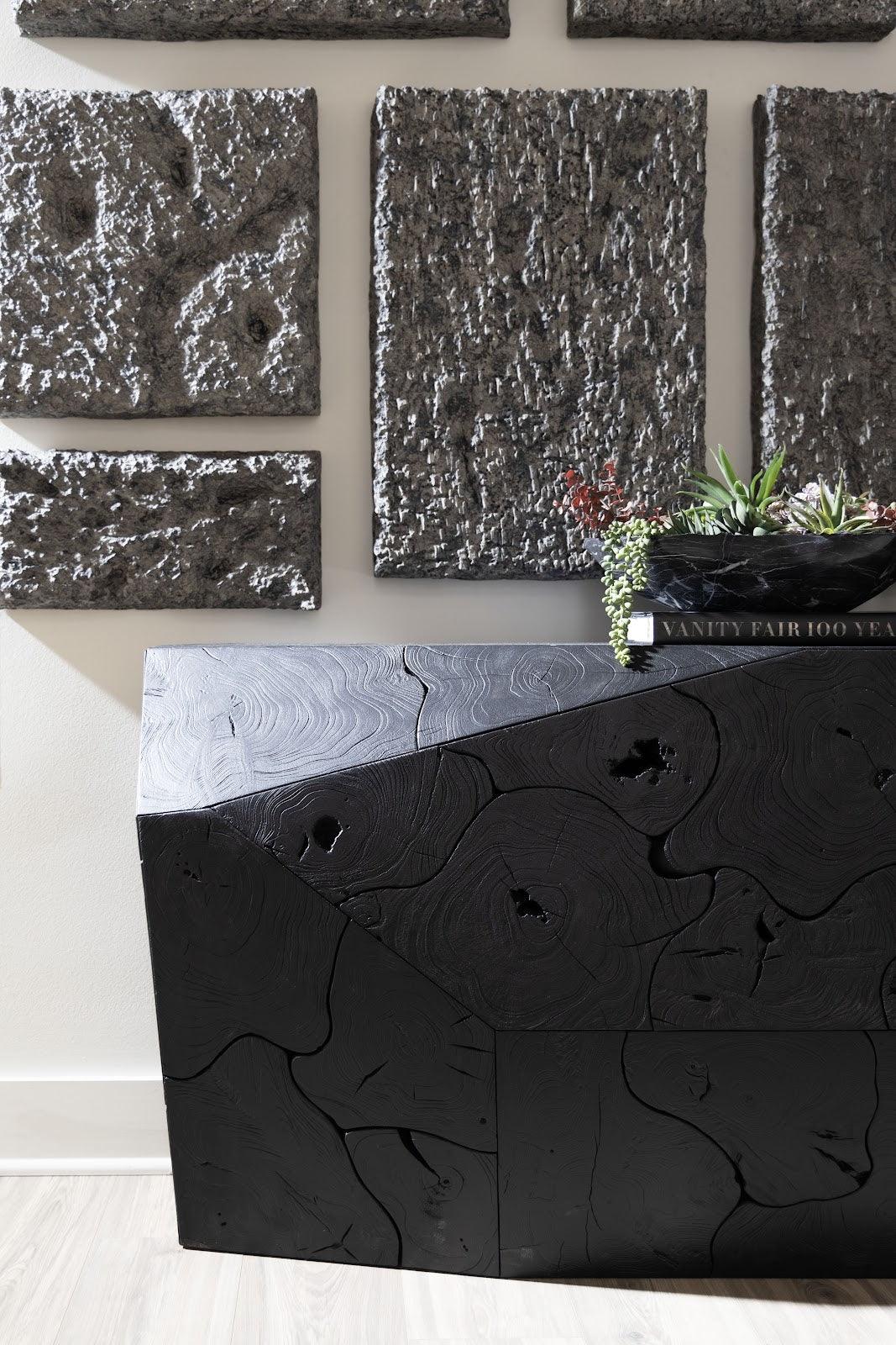 Prism Console Table Black - Maison Vogue